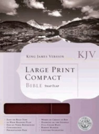 Picture of Kjv-Compact Large Print Bible-Burgundy,Holman