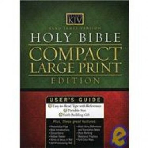 Picture of Kjv-Compact L/P Bible-Blk,Tn