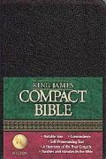 Picture of Kjv-Compact Text Bible,Blk,L/C