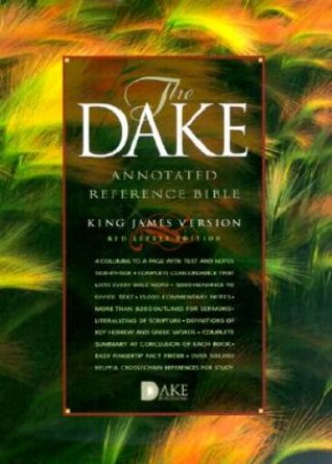 Picture of Kjv-Dake Reference Bible,Short Note,Burgundy