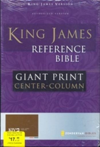 Picture of Giant Print Center Column Reference Bible, Black