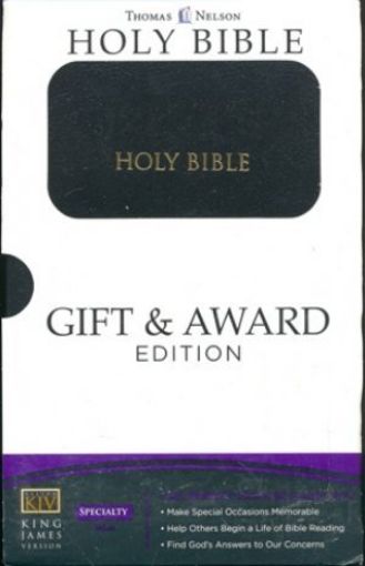 Picture of Kjv-Gift & Award Bible,Black,Tn