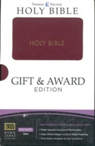 Picture of Kjv-Gift & Award Bible,Burgundy,Tn