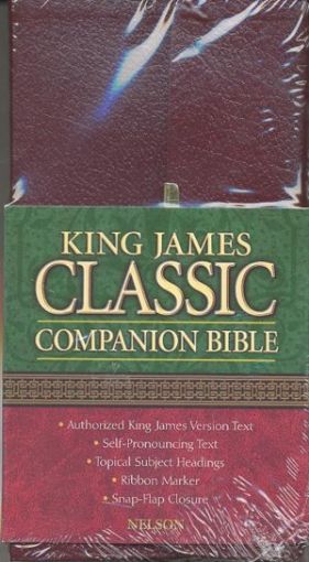Picture of Kjv-Nelson's Classic Companion Bible,Burgundy