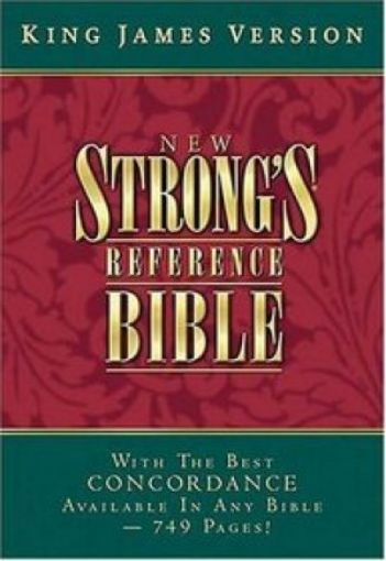 Picture of Kjv-New Strong's Ref Bible-Blk