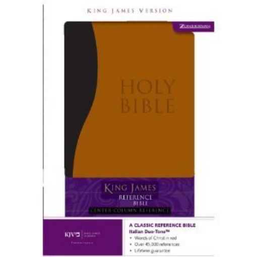 Picture of Kjv-Refence Bible-Black/Brown