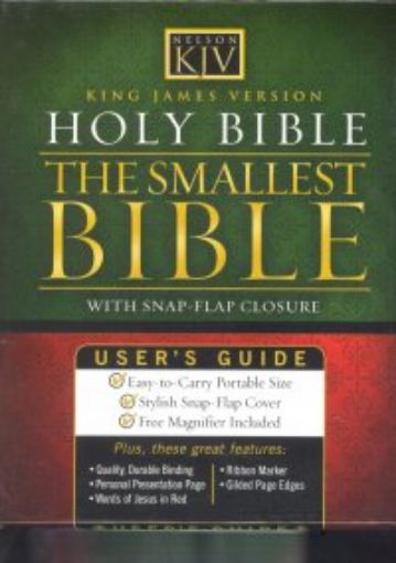 Picture of Kjv-Smallest Bible,Snap Fl,-Bg