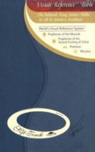 Picture of Kjv-Visual Ref. Bible-Blue