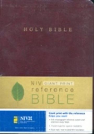 Picture of Niv-Giant Print Reference Bible-Burgundy