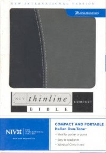 Picture of Niv-Thinline Bible-Blackgray