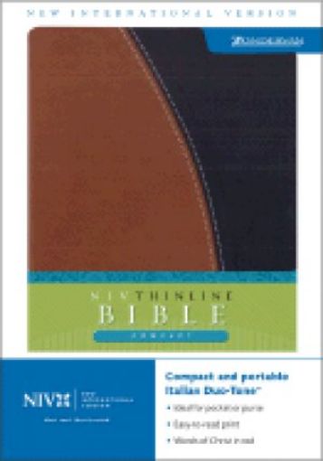 Picture of Niv-Thinline Comp Bible-Tan/Bk