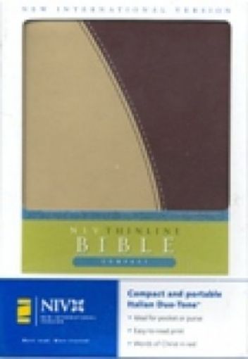 Picture of Niv-Thinline Compact Bible-Camel/Cranberry