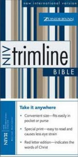 Picture of Niv-Trimline Bible,Snap-N.Blue