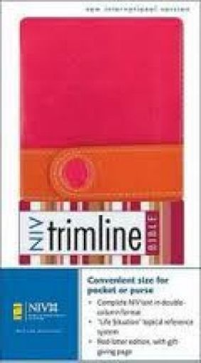 Picture of Niv-Trimline Bible, Duo-Tone,Pink/Orange