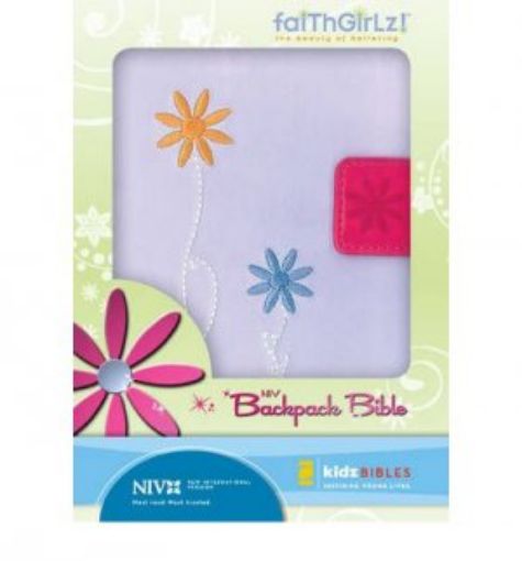 Picture of Faithgirlz Backpack Bible-Niv-Magnetic Closure (Leather / Fine Binding)