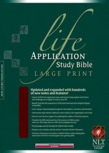 Picture of Nlt-Life Application Study Bible Burgundy