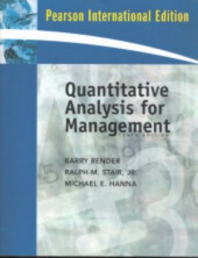 Picture of Quantitative Analysis For Management, Paper Cover
