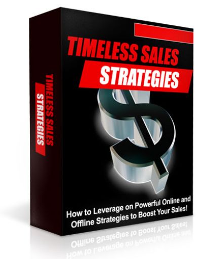 Picture of Timeless Sales Strategies includes Private Label Rights