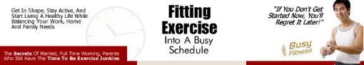 Picture of Fitting Exercise into a Busy Schedule