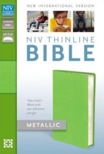 Picture of Niv Thinline Metallic Bible Green