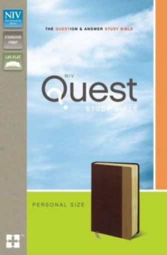 Picture of Niv Quest Study Bible, Personal Size Bur/Tn