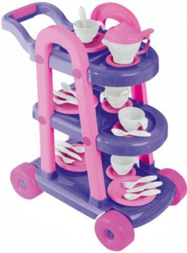 Picture of Plastic Toy - My Very Own 26 Piece Tea Cart Set