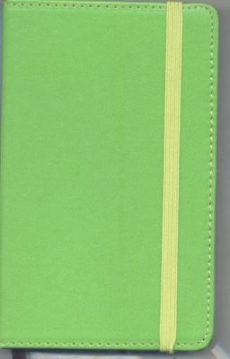 Picture of Leatherette Paper Cover-Elastic Band Lemon Green Small