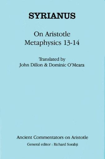 Picture of Syrianus: On Aristotle Metaphysics 13-14