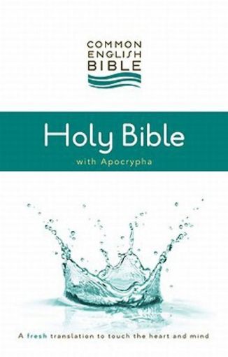 Picture of Ceb Common English Thinline Bible with Apocrypha Decotone Black