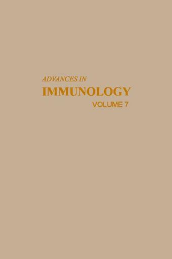 Picture of ADVANCES IN IMMUNOLOGY VOLUME 7