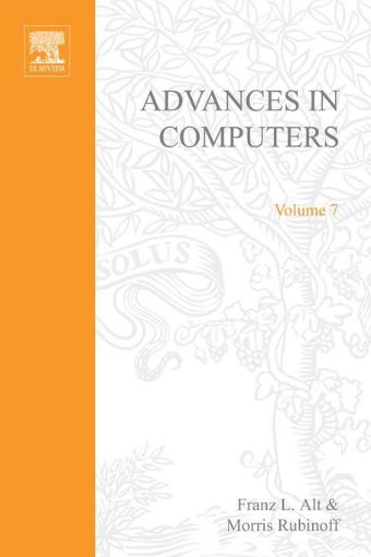 Picture of ADVANCES IN COMPUTERS VOL 7