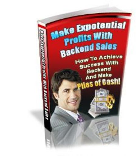 Picture of Make Exponential Profits with Backend Sales