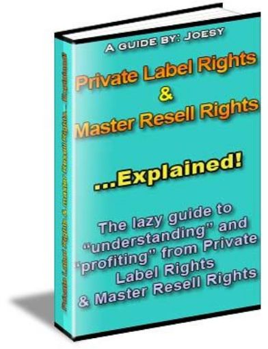 Picture of Private Label Rights & Master Resell Rights 