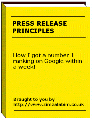 Picture of PRESS RELEASE PRINCIPLES EBOOK