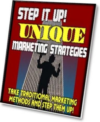 Picture of Step It Up : Unique Strategy Marketing Strategies 