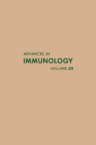 Picture of ADVANCES IN IMMUNOLOGY VOLUME 23