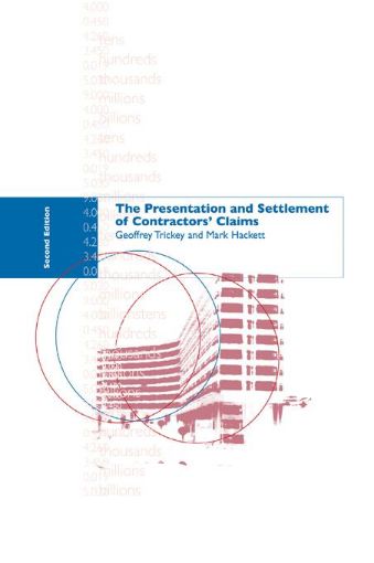 Picture of Presentation and Settlement of Contractors' Claims