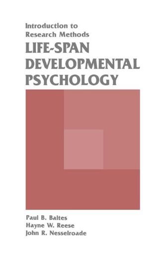 Picture of Life-span Developmental Psychology: Introduction To Research Methods