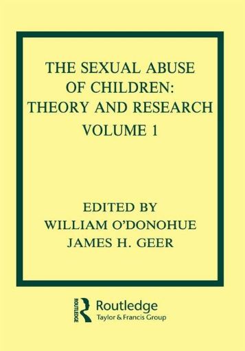 Picture of The Sexual Abuse of Children: Volume I: Theory and Research
