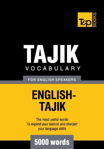 Picture of Tajik vocabulary for English speakers - 5000 words