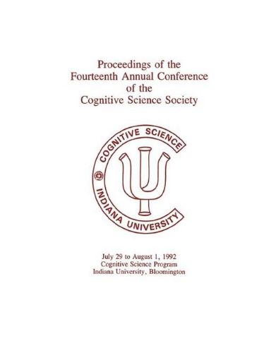 Picture of Proceedings of the Fourteenth Annual Conference of the Cognitive Science Society