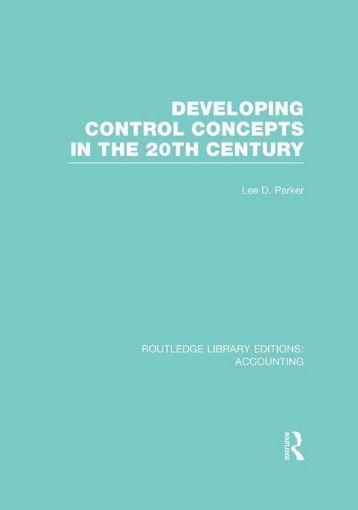 Picture of Developing Control Concepts in the 20th Century