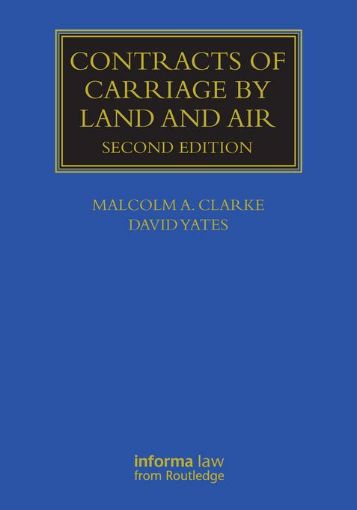 Picture of Contracts of Carriage by Land and Air