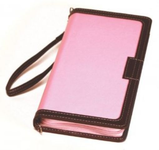 Picture of Kjv Bible Clutch- Pink & Choco