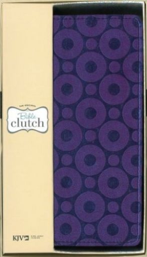 Picture of Kjv Bible Clutch- Purple