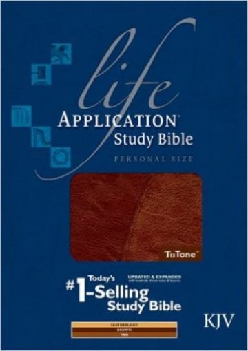 Picture of Kjv-Life Appl Study Bib Brn/Tn