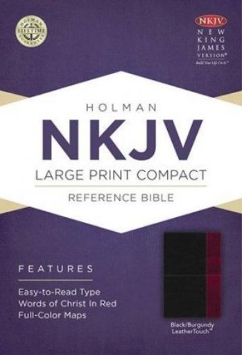 Picture of Nkjv-Large Print,Ref,Compact-Black/Bur