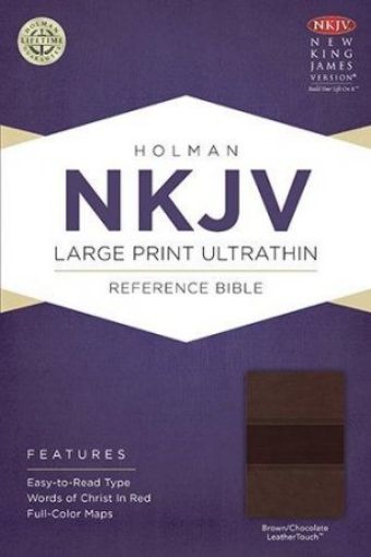 Picture of Nkjv Large Print Ultrathin Ref Brn Choc