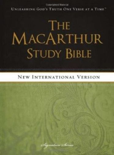 Picture of Niv-Macarthur Study Bible Leather Cover