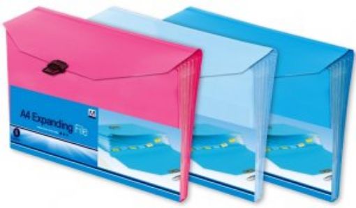 Picture of 6 Pckt A4 Expanding File (Exp 2) Pink